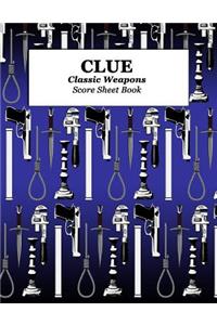 Clue Classic Weapons Score Sheet Book