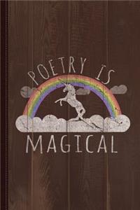 Poetry Is Magical Journal Notebook