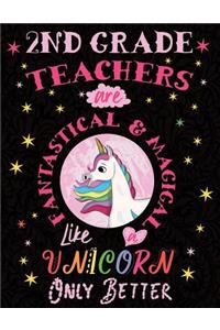 2nd Grade Teachers Are Fantastical & Magical Like a Unicorn Only Better