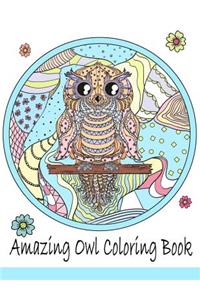 Amazing Owl Coloring Book