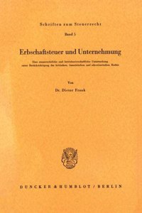 Erbschaftsteuer Und Unternehmung