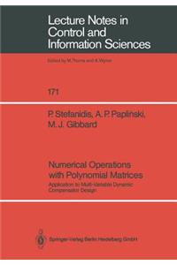 Numerical Operations with Polynomial Matrices