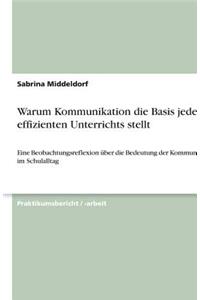 Warum Kommunikation die Basis jedes effizienten Unterrichts stellt