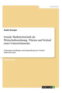 Soziale Marktwirtschaft als Wirtschaftsordnung - Thema und Verlauf einer Unterrichtsreihe