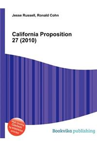 California Proposition 27 (2010)