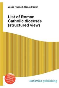 List of Roman Catholic Dioceses (Structured View)