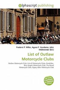 List of Outlaw Motorcycle Clubs