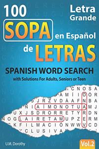 Sopa de Letras en Español Letra Grande