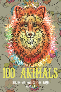 Mandala Coloring pages for Kids - 100 Animals