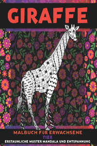 Malbuch für Erwachsene - Erstaunliche Muster Mandala und Entspannung - Tier - Giraffe