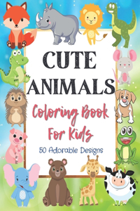 Cute Animals Coloring Book For Kids
