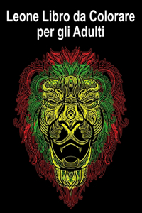 Leone Libro da Colorare per gli Adulti