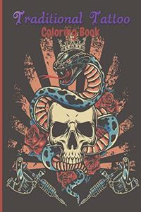 Traditional Tattoo Coloring Book