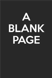 A Blank Page