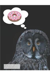 Owl Doughnut NoteBook