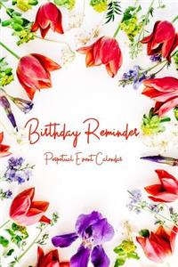 Birthday Reminder Perpetual Event Calendar