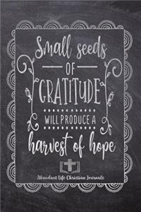 Small Seeds Of Gratitude Will Produce A Harvest Of Hope