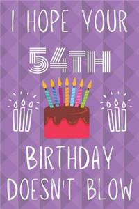 I Hope Your 54th Birthday Doesn't Blow