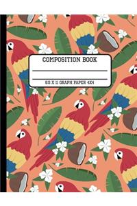 Composition Book Graph Paper 4x4