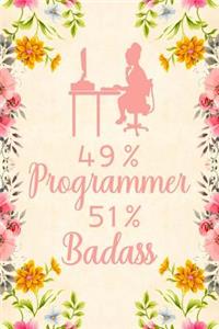 49% Programmer 51% Badass