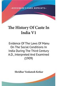 History Of Caste In India V1