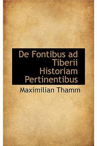de Fontibus Ad Tiberii Historiam Pertinentibus