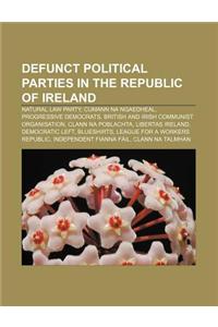 Defunct Political Parties in the Republic of Ireland