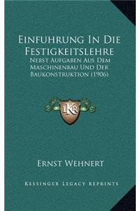 Einfuhrung In Die Festigkeitslehre
