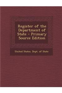 Register of the Department of State