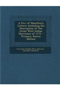 A Few of Hamilton's Letters
