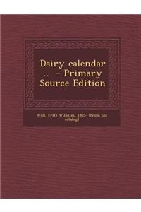 Dairy Calendar ..