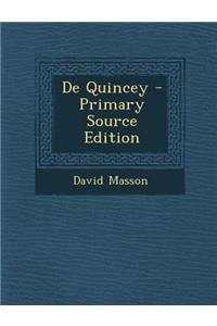 de Quincey
