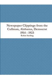 Newspaper Clippings from the Cullman, Alabama Democrat 1914 - 1923