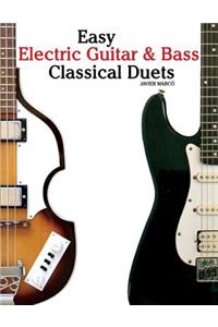 Easy Electric Guitar & Bass Classical Duets