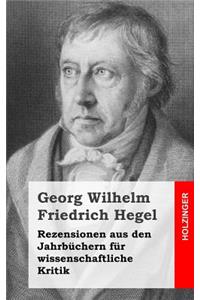 Rezensionen aus den Jahrbüchern für wissenschaftliche Kritik