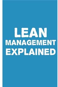 Lean Management Explained