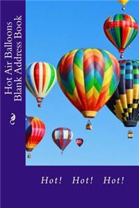 Hot Air Balloons Blank Address Book