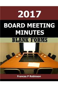 2017 Board Meeting Minutes