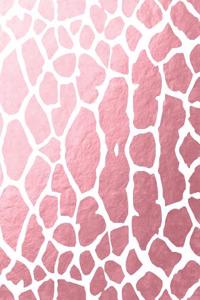 Simple Rose Gold Giraffe Print Notebook