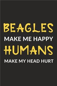 Beagles Make Me Happy Humans Make My Head Hurt