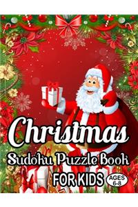 Christmas Sudoku Puzzle Book For Kids Ages 6-8