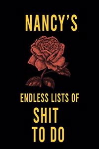 Nancy's Endless Lists of Shit to do