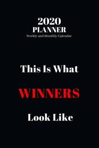 2020 Planner Weekly and Monthly Calendar