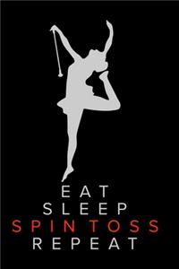Notizbuch Eat Sleep Spin Toss Repeat