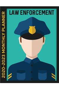 Law Enforcement 2020 - 2023 Monthly Planner: 4 Year Calendar, Notebook and More