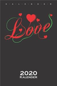 Love mit Herz Kalender 2020