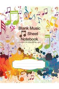 Blank Music Sheet Notebook