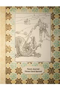 Tarot Journal Three Card Spread - Dragon Slayer - Buff