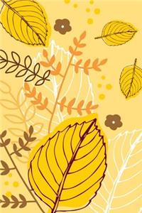 Autumn Leaf Pattern Notebook