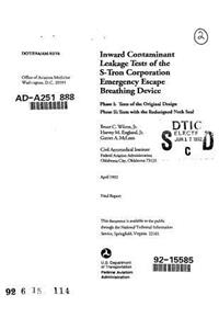 Inward Contaminant Leakage Tests of the S-Tron Corporation Emergency Escape Breathing Device Microform